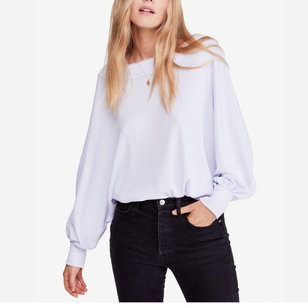 Free Peopl Willow Off-The-Shoulder Thermal Top